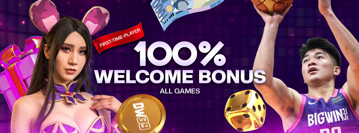 First-time players 100% Welcome Bonus All Games