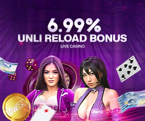 6.99% Unli Reload Bonus Live Casino